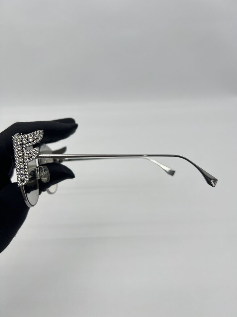 Fendi Sunglasses Crystal Silver
