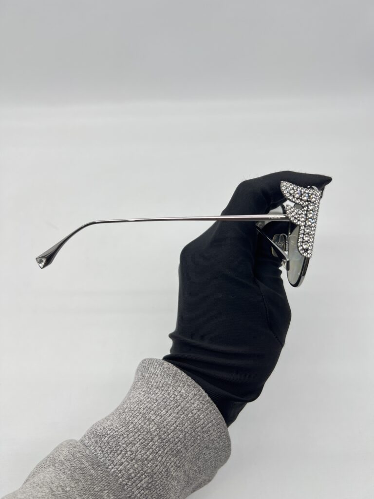Fendi Sunglasses Crystal Silver