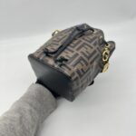 Fendi Mon Tresor Mini Bucket FF Brown Black