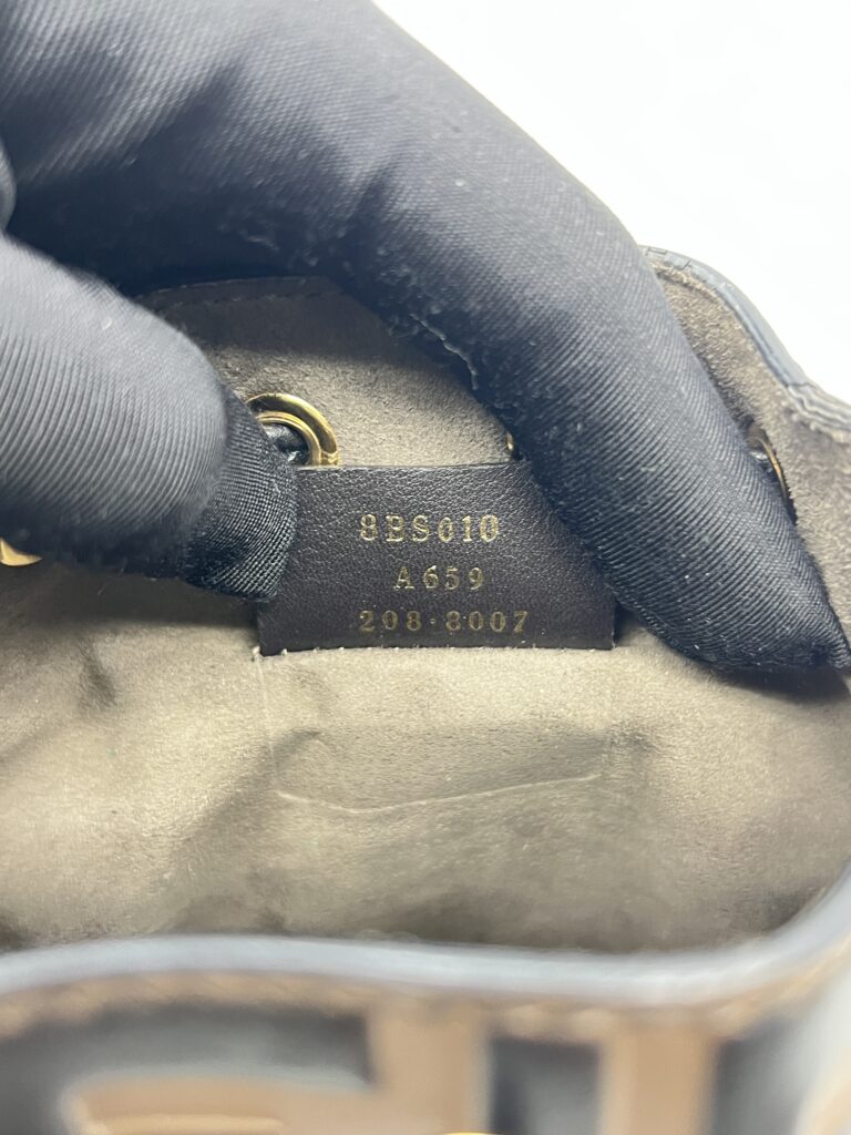 Fendi Mon Tresor Mini Bucket FF Brown Black
