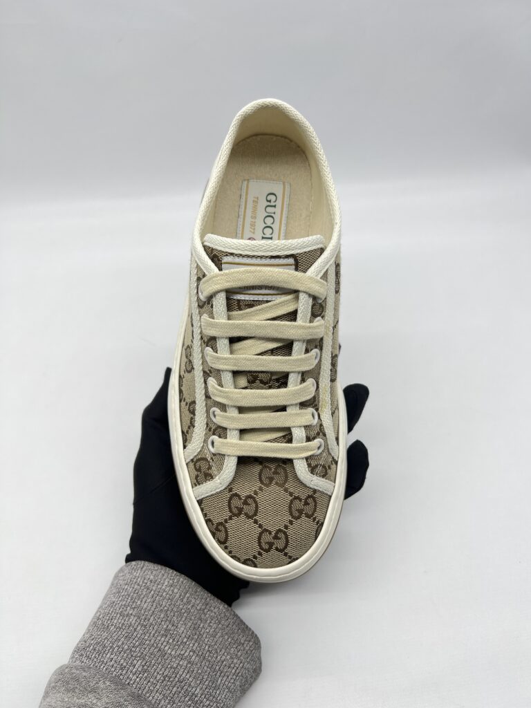Gucci Tennis 1977 GG Canvas Beige White