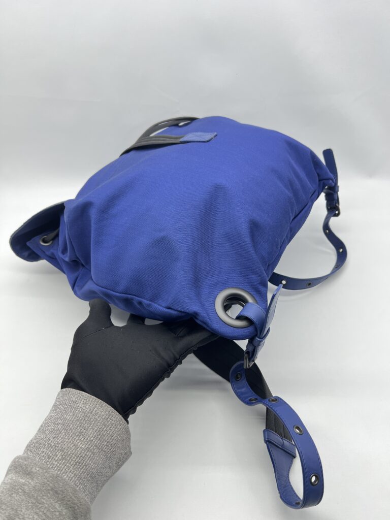 Bottega Veneta Backpack Flap Intrecciato Canvas Blue