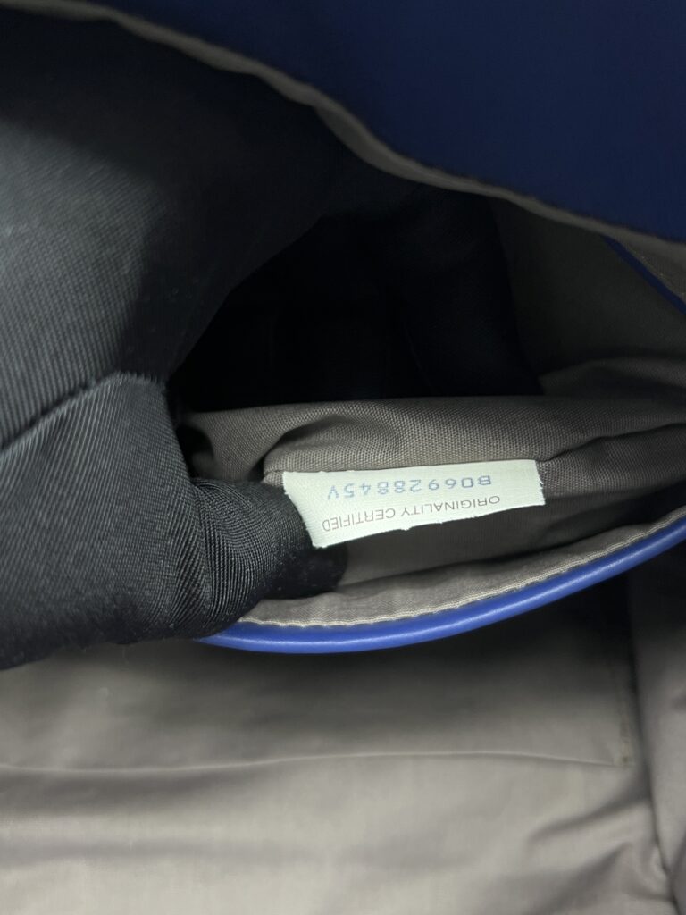 Bottega Veneta Backpack Flap Intrecciato Canvas Blue