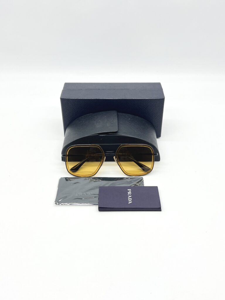Prada SPR57X Sunglasses Yellow Black