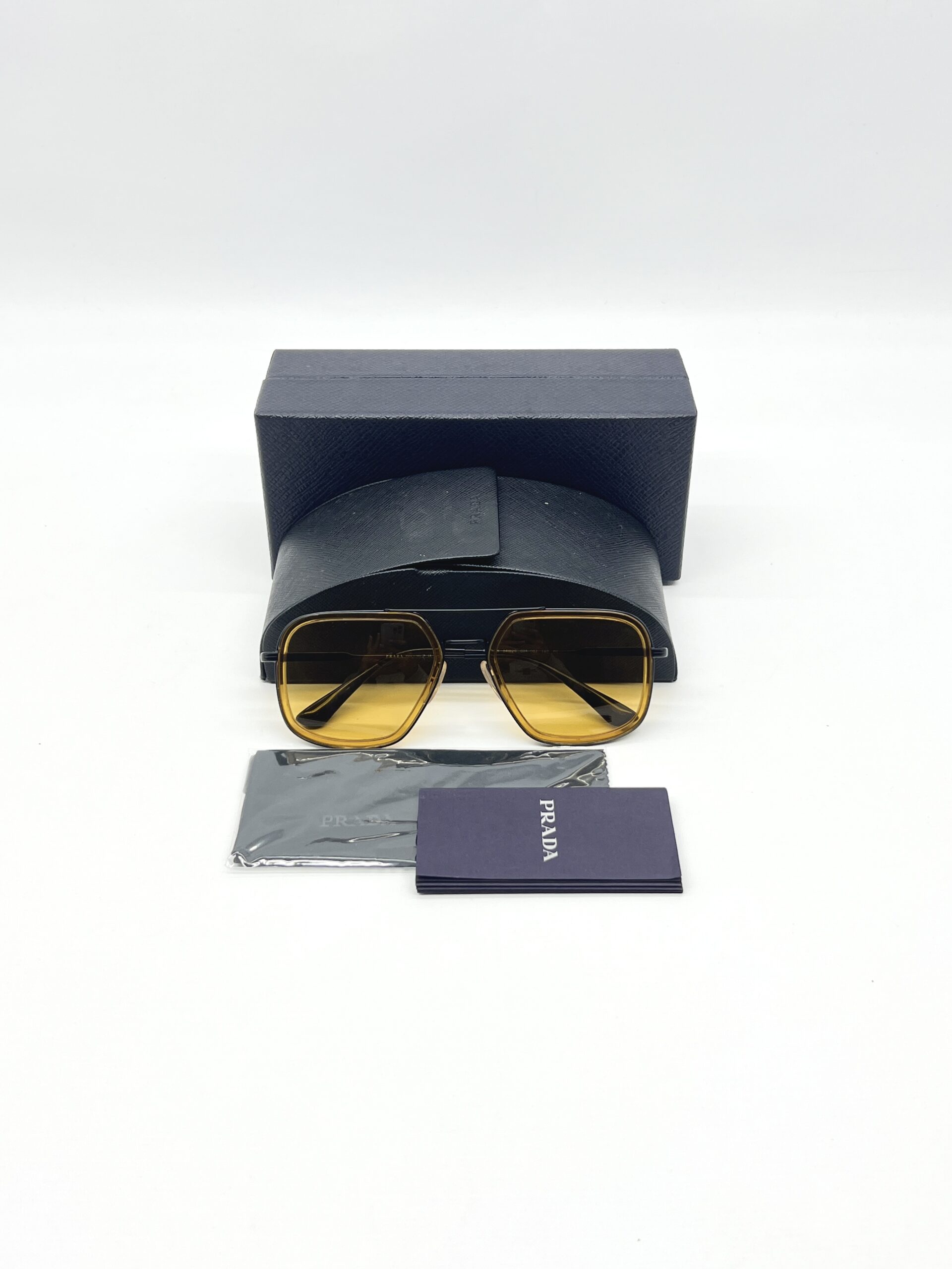 Prada SPR57X Sunglasses Yellow Black