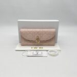Dior My Dior Violet Wallet Lambskin Rose Poudre GHW