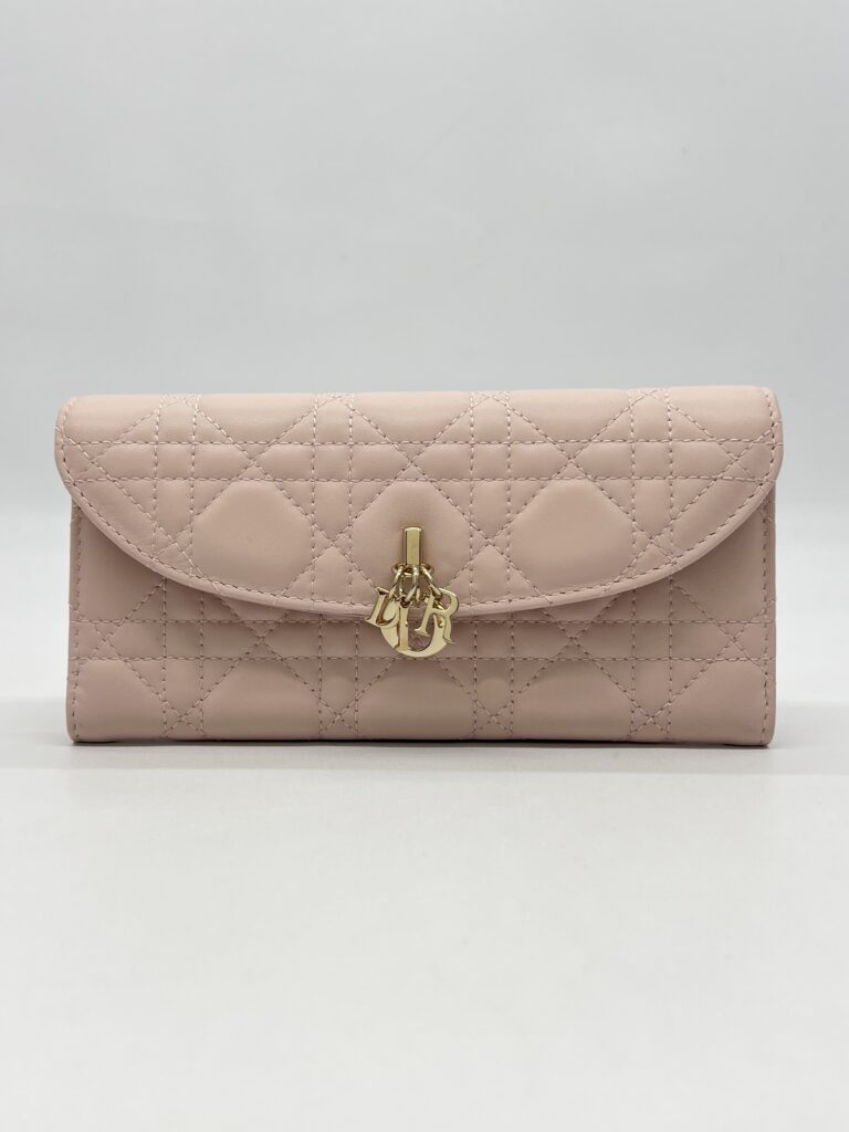 Dior My Dior Violet Wallet Lambskin Rose Poudre GHW
