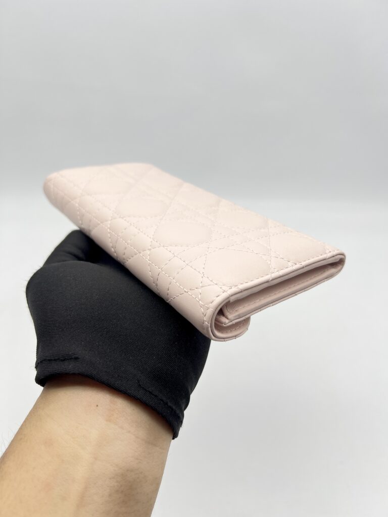Dior My Dior Violet Wallet Lambskin Rose Poudre GHW