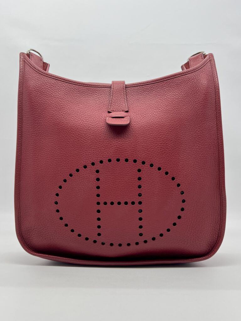 Hermes Evelyne GM Clemence Rouge Garance PHW