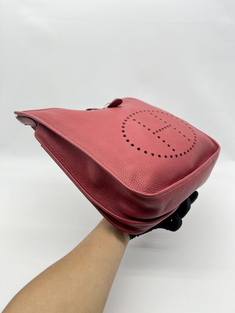 Hermes Evelyne GM Clemence Rouge Garance PHW