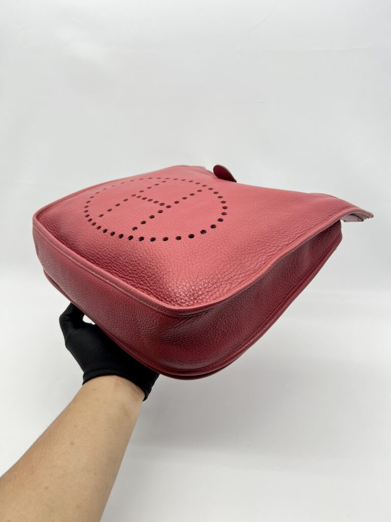 Hermes Evelyne GM Clemence Rouge Garance PHW