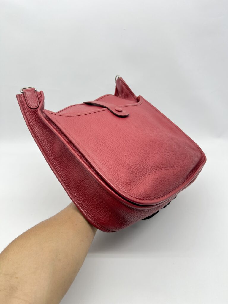 Hermes Evelyne GM Clemence Rouge Garance PHW