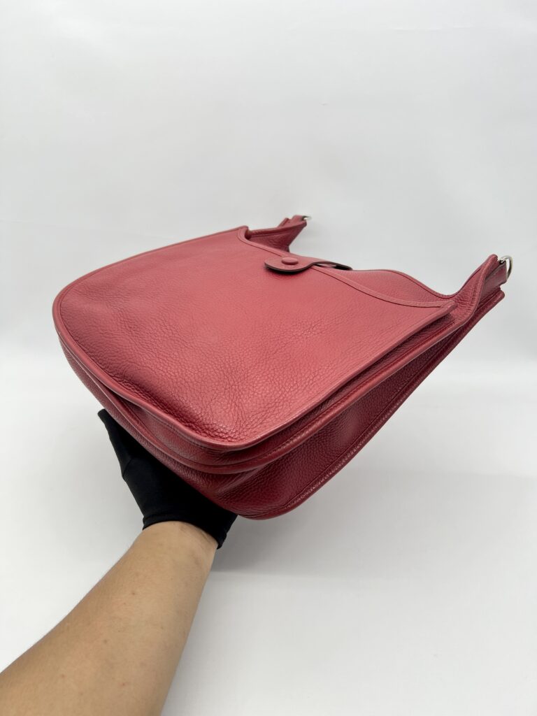 Hermes Evelyne GM Clemence Rouge Garance PHW