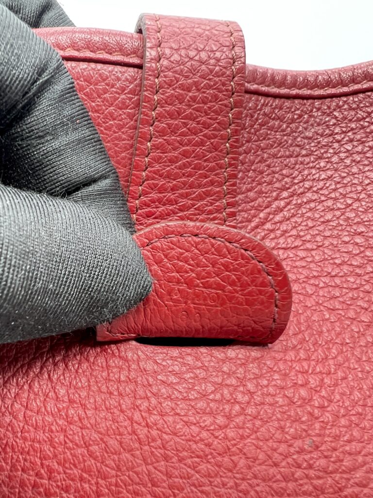 Hermes Evelyne GM Clemence Rouge Garance PHW