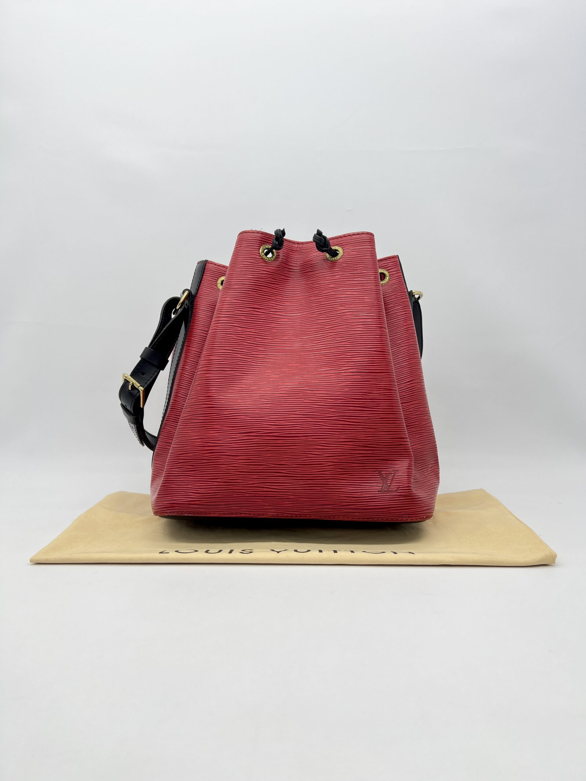 Louis Vuitton Petit Noe Epi Red Noir GHW