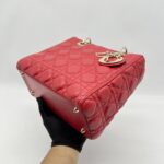 Dior Lady Dior Medium Red GHW