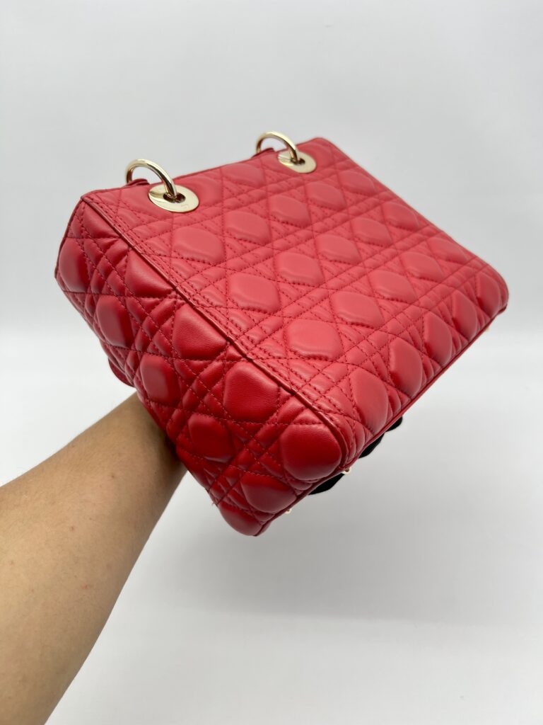 Dior Lady Dior Medium Red GHW