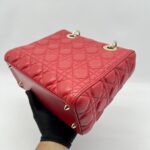 Dior Lady Dior Medium Red GHW