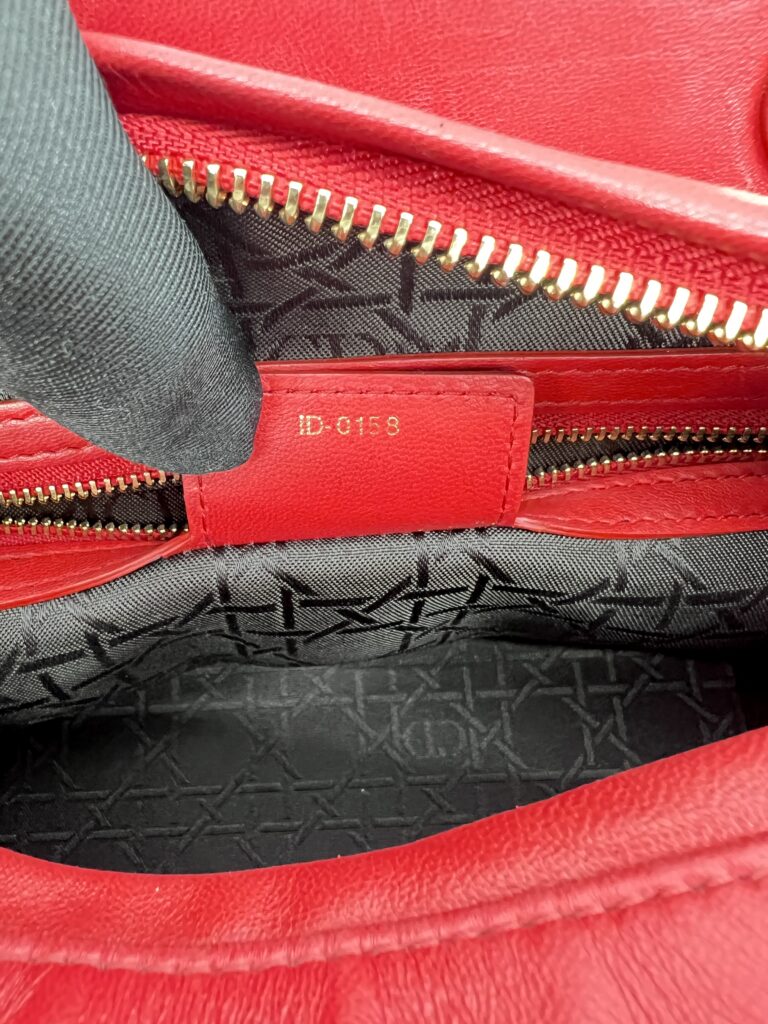 Dior Lady Dior Medium Red GHW