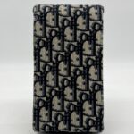 Dior Verticale Saddle Pouch Blue Dior Oblique Jacquard