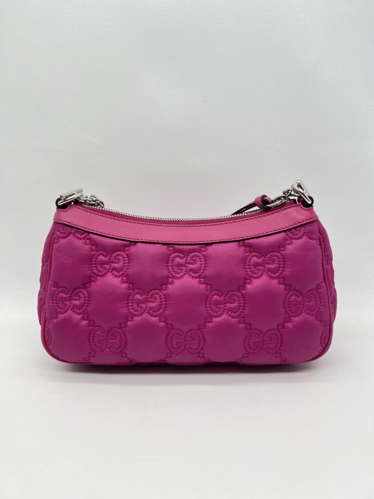 Gucci GG Matelasse Chain Bag Hot Pink SHW