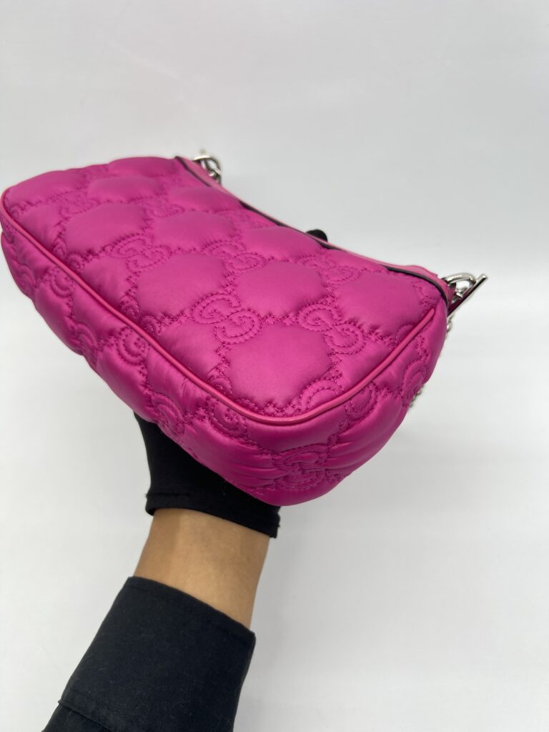 Gucci GG Matelasse Chain Bag Hot Pink SHW