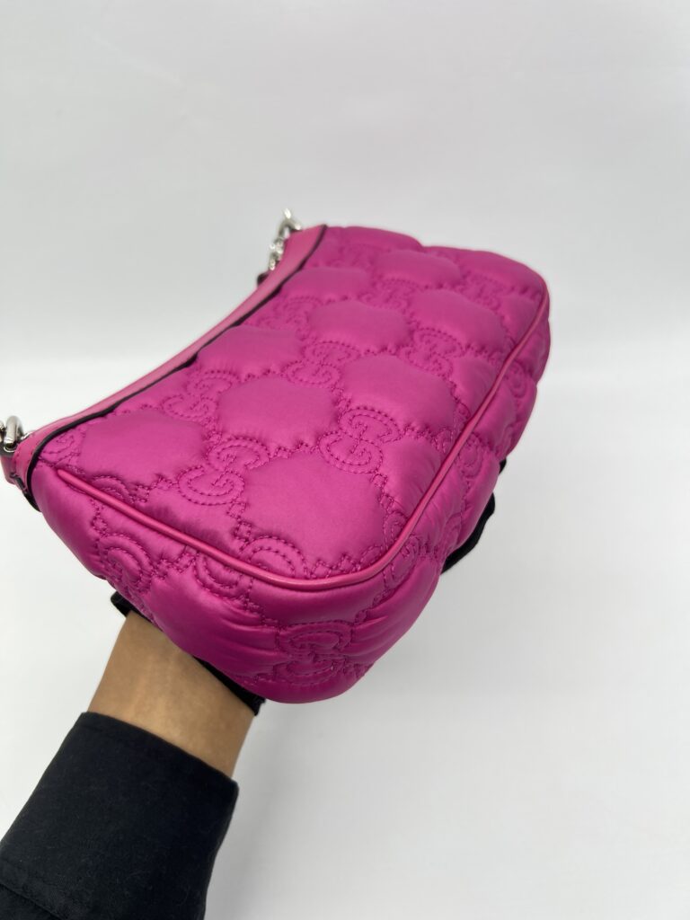 Gucci GG Matelasse Chain Bag Hot Pink SHW