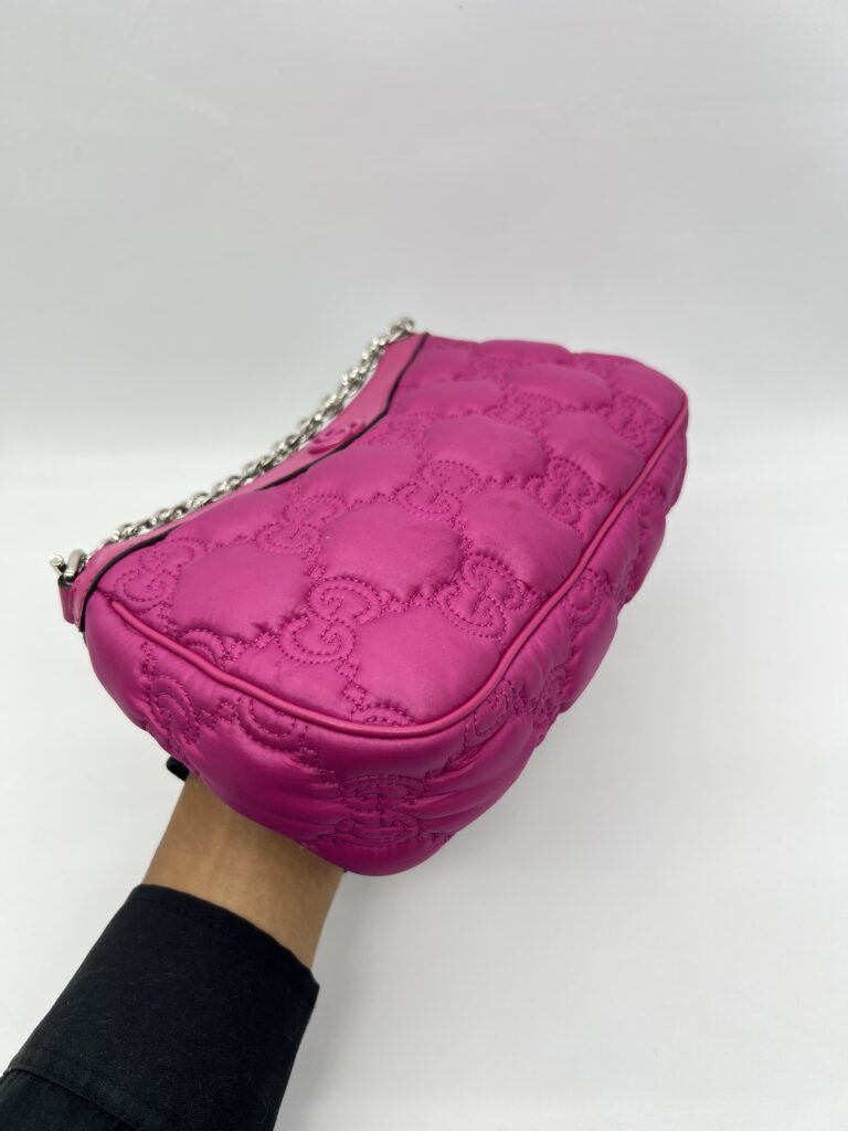 Gucci GG Matelasse Chain Bag Hot Pink SHW