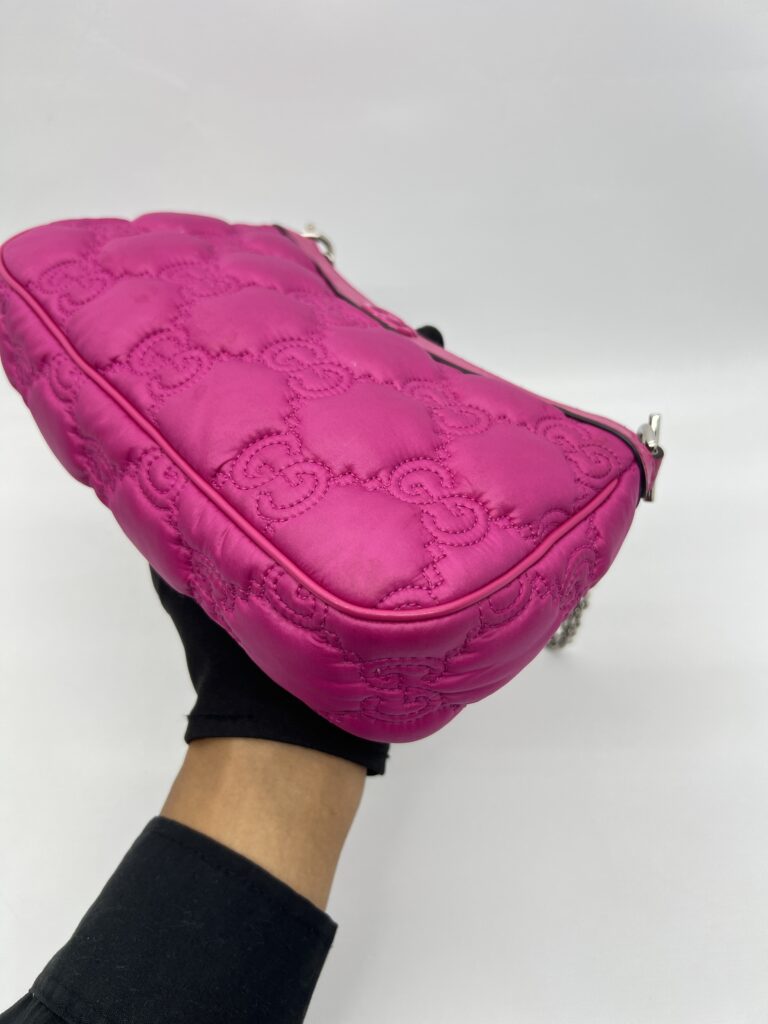 Gucci GG Matelasse Chain Bag Hot Pink SHW