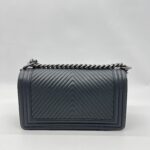 Chanel Boy 25 Chevron Grey RHW