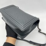 Chanel Boy 25 Chevron Grey RHW
