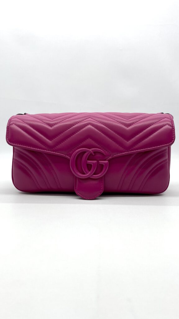 Gucci GG Marmount Shoulder All Fucshia