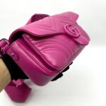 Gucci GG Marmount Shoulder All Fucshia