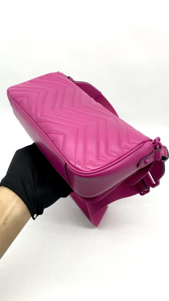 Gucci GG Marmount Shoulder All Fucshia