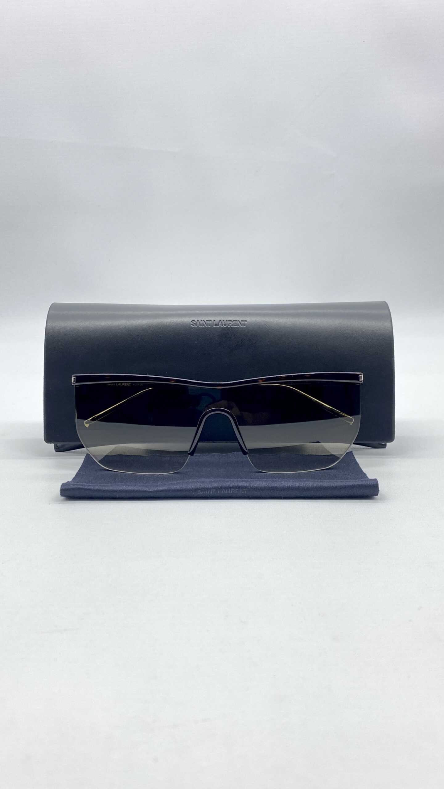 Saint Laurent Sunglasses Gold Brown