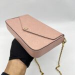 Louis Vuitton Felicie GM Monogram Empreinte Rose Poudre GHW