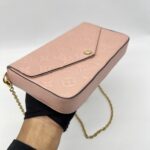Louis Vuitton Felicie GM Monogram Empreinte Rose Poudre GHW