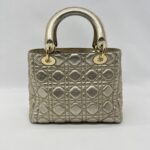 Dior Lady Dior Medium Metalic Gold GHW
