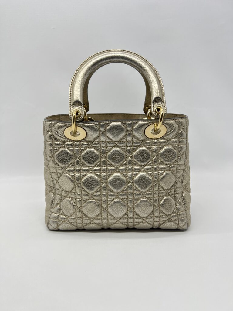 Dior Lady Dior Medium Metalic Gold GHW