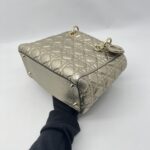 Dior Lady Dior Medium Metalic Gold GHW