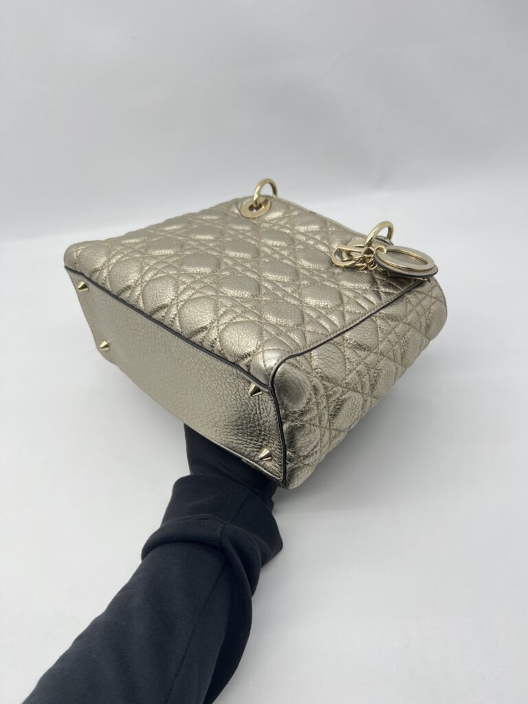 Dior Lady Dior Medium Metalic Gold GHW