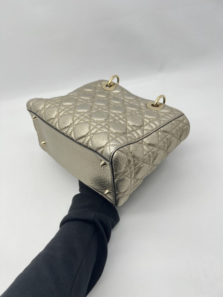 Dior Lady Dior Medium Metalic Gold GHW