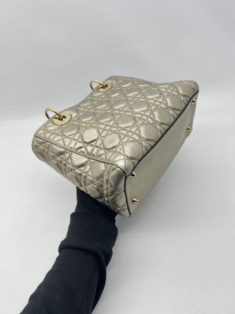 Dior Lady Dior Medium Metalic Gold GHW