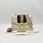 Gucci Mini Sylvie White GHW