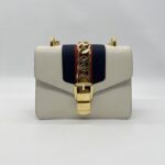 Gucci Mini Sylvie White GHW