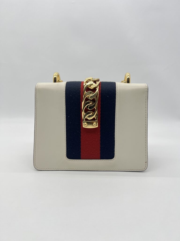 Gucci Mini Sylvie White GHW