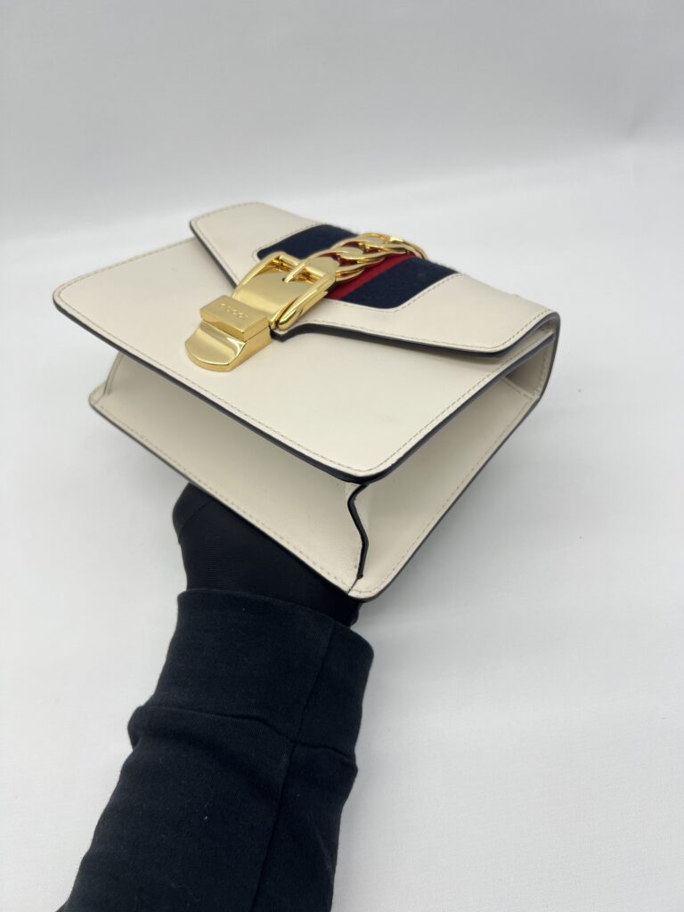 Gucci Mini Sylvie White GHW