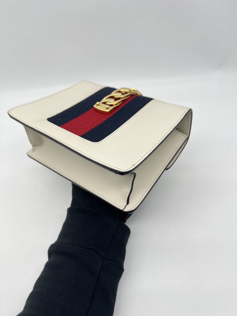 Gucci Mini Sylvie White GHW
