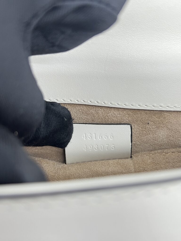Gucci Mini Sylvie White GHW