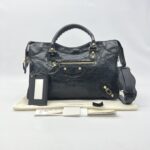 Balenciaga Reguler Giant City Agneau Black GHW
